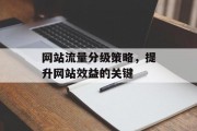 网站流量分级策略,提升网站效益的关键 网站流量分级策略,提升网站效益的关键