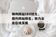 柳州网站SEO优化,提升网站排名,助力企业在线发展 柳州网站SEO优化,提升网站排名,助力企业在线发展