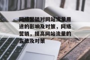 网络营销对网站流量用途的影响及对策，网络营销，提高网站流量的方法及对策