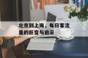 北京到上海,每日客流量的巨变与启示 北京到上海,每日客流量的巨变与启示