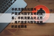 手机流量占比提升,用户需求与数字文明的关系,手机流量占比上升,用户需求与数字文明的紧密联系 手机流量占比提升,用户需求与数字文明的关系,手机流量占比上升,用户需求与数字文明的紧密联系