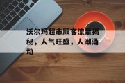 沃尔玛超市顾客流量揭秘,人气旺盛,人潮涌动 沃尔玛超市顾客流量揭秘,人气旺盛,人潮涌动