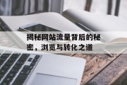 揭秘网站流量背后的秘密,浏览与转化之道 揭秘网站流量背后的秘密,浏览与转化之道