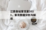 江西各站客流量2021,客流数据分析与解读 江西各站客流量2021,客流数据分析与解读