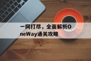 一网打尽,全面解析OneWay通关攻略 一网打尽,全面解析OneWay通关攻略