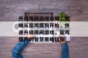 升级房间游戏攻略，策略从偷鸡摸狗开始，快速升级房间游戏，偷鸡摸狗的智慧策略指南