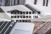 网站流量权重查询，揭秘搜索引擎优化（SEO）的关键技巧