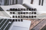 寄生虫在网站流量中的作用,垃圾邮件过滤器,寄生虫在网站流量中的重要角色 寄生虫在网站流量中的作用,垃圾邮件过滤器,寄生虫在网站流量中的重要角色