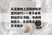 从互联网上获取创新灵感的技巧——电子商务网站优化书籍,电商网站优化,从创意出发的艺术提升 从互联网上获取创新灵感的技巧——电子商务网站优化书籍,电商网站优化,从创意出发的艺术提升