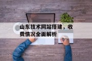 山东技术网站搭建,收费情况全面解析 山东技术网站搭建,收费情况全面解析