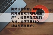 网站流量贡献，如何让网站更有效率地吸引用户？，提高网站流量的方法，如何优化SEO以吸引更多用户？
