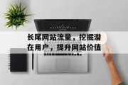 长尾网站流量，挖掘潜在用户，提升网站价值