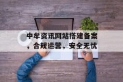 中牟资讯网站搭建备案，合规运营，安全无忧