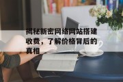 揭秘新密网络网站搭建收费,了解价格背后的真相 揭秘新密网络网站搭建收费,了解价格背后的真相