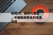 新闻30,回顾与展望,中国新闻事业的发展历程 新闻30,回顾与展望,中国新闻事业的发展历程