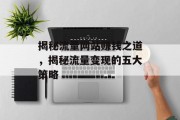 揭秘流量网站赚钱之道,揭秘流量变现的五大策略 揭秘流量网站赚钱之道,揭秘流量变现的五大策略