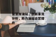 智慧加油站,创新客流分析,助力油站运营提升 智慧加油站,创新客流分析,助力油站运营提升