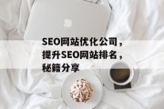 SEO网站优化公司,提升SEO网站排名,秘籍分享 SEO网站优化公司,提升SEO网站排名,秘籍分享