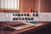 EIA通关攻略，全面解析与实用指南