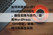 如何利用WordPress进行SEO优化，最佳实践与技巧，运用WordPress SEO优化，策略、技巧和最佳实践