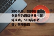 SEO手册,如何在竞争激烈的网络世界中取得成功,SEO高手必备,策略指南