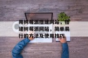 用树莓派搭建网站，搭建树莓派网站，简单易行的方法及使用技巧