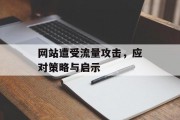 网站遭受流量攻击,应对策略与启示 网站遭受流量攻击,应对策略与启示