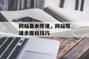 网站基本搭建,网站搭建步骤和技巧