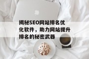 揭秘SEO网站排名优化软件,助力网站提升排名的秘密武器 揭秘SEO网站排名优化软件,助力网站提升排名的秘密武器