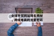 全球外贸网站排名揭秘，跨境电商的流量密码