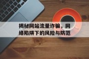 揭秘网站流量诈骗，网络陷阱下的风险与防范