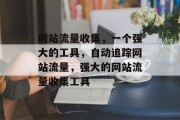 网站流量收集，一个强大的工具，自动追踪网站流量，强大的网站流量收集工具