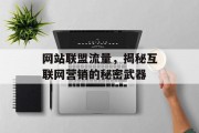 网站联盟流量,揭秘互联网营销的秘密武器 网站联盟流量,揭秘互联网营销的秘密武器