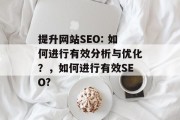 提升网站SEO: 如何进行有效分析与优化?,如何进行有效SEO? 提升网站SEO: 如何进行有效分析与优化?,如何进行有效SEO?