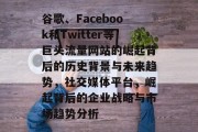 谷歌、Facebook和Twitter等巨头流量网站的崛起背后的历史背景与未来趋势,社交媒体平台,崛起背后的企业战略与市场趋势分析 谷歌、Facebook和Twitter等巨头流量网站的崛起背后的历史背景与未来趋势,社交媒体平台,崛起背后的企业战略与市场趋势分析