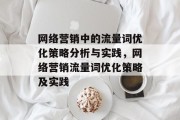 网络营销中的流量词优化策略分析与实践,网络营销流量词优化策略及实践 网络营销中的流量词优化策略分析与实践,网络营销流量词优化策略及实践