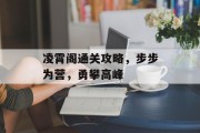 凌霄阁通关攻略,步步为营,勇攀高峰 凌霄阁通关攻略,步步为营,勇攀高峰