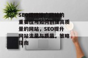 SEO国际推广网站的重要性与如何创建高质量的网站，SEO提升网站流量与质量，策略指南