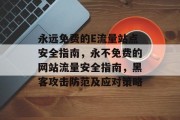 永远免费的E流量站点安全指南，永不免费的网站流量安全指南，黑客攻击防范及应对策略