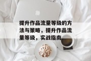 提升作品流量等级的方法与策略，提升作品流量等级，实战指南