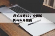 通关攻略17，全面解析与实用指南