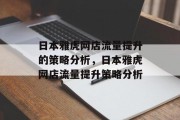 日本雅虎网店流量提升的策略分析,日本雅虎网店流量提升策略分析 日本雅虎网店流量提升的策略分析,日本雅虎网店流量提升策略分析