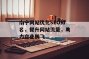 南宁网站优化SEO排名,提升网站流量,助力企业腾飞 南宁网站优化SEO排名,提升网站流量,助力企业腾飞