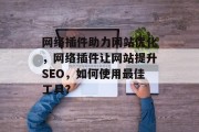 网络插件助力网站优化，网络插件让网站提升SEO，如何使用最佳工具?