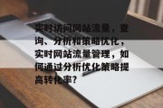 实时访问网站流量,查询、分析和策略优化,实时网站流量管理,如何通过分析优化策略提高转化率? 实时访问网站流量,查询、分析和策略优化,实时网站流量管理,如何通过分析优化策略提高转化率?