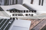 韶关网站权重提升策略,优化SEO,助力企业腾飞 韶关网站权重提升策略,优化SEO,助力企业腾飞