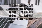 流量服务提升中心在助力企业营销发展中的作用与潜力，流量服务提升中心，助力企业营销发展的关键角色与潜力分析