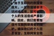 然而,互联网的发展也带来了隐私泄露的风险。由于互联网的数据量庞大,一旦数据被非法访问或滥用,就可能对个人的生活造成严重影响。因此,我们需要加强对互联网使用者的保护,确保他们的个人信息安全,互联网安全隐患,如何保护个人信息不被滥用? 然而,互联网的发展也带来了隐私泄露的风险。由于互联网的数据量庞大,一旦数据被非法访问或滥用,就可能对个人的生活造成严重影响。因此,我们需要加强对互联网使用者的保护,确保他们的个人信息安全,互联网安全隐患,如何保护个人信息不被滥用?