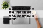 网店流量提升，全方位策略，网店流量策略，全方位提升盈利的方法和技巧