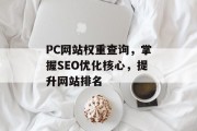 PC网站权重查询，掌握SEO优化核心，提升网站排名